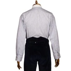 Aero CC41 Flannel Cotton Collarless Shirt -Popular Clothing Store aero cc41 flannel cotton collarless shirt 2