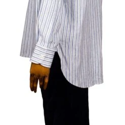 Aero CC41 Flannel Cotton Collarless Shirt -Popular Clothing Store aero cc41 flannel cotton collarless shirt 6