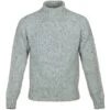 Cashmere & Merino 'Cairngorm' Ski Sweater: Pale Grey