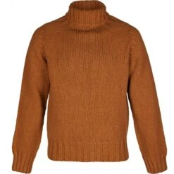 Cashmere & Merino 'Cairngorm' Ski Sweater: Rust
