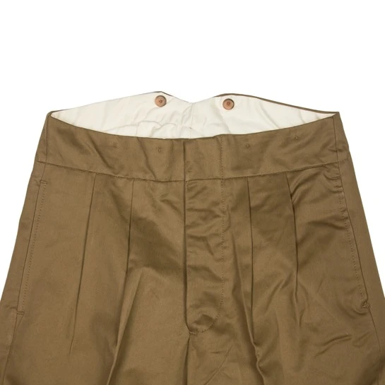 CC41 Heavy Cotton Trousers: Khaki 2 CC41 Heavy Cotton Trousers: Khaki - Image 2