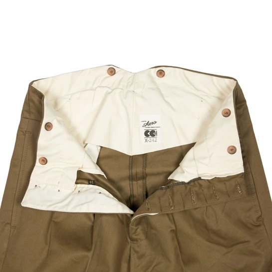 CC41 Heavy Cotton Trousers: Khaki 4 CC41 Heavy Cotton Trousers: Khaki - Image 4