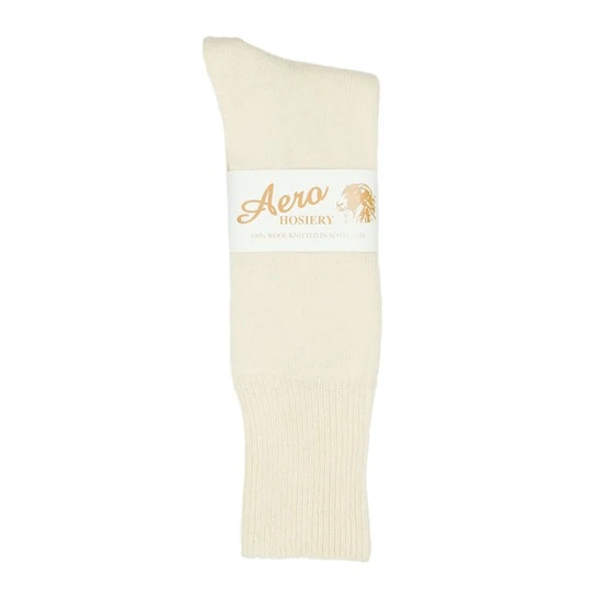 CC41 Wool Socks - Cream 3 CC41 Wool Socks - Cream - Image 3