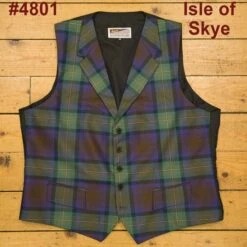 END OF LINE/CLEARANCE Lochcarron Tartan Waistcoats (Size 48)