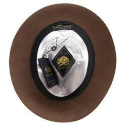 Felt Trilby Hat: Brown -Popular Clothing Store felt trilby hat brown 2
