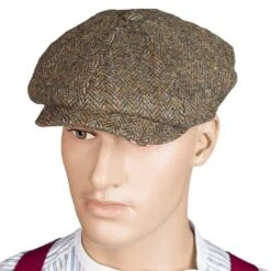 Harris Tweed Eight Panel Bakers Boy Cap: Flecked -Popular Clothing Store harris tweed eight panel bakers boy cap flecked 3
