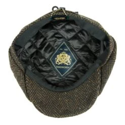 Heavy Donegal Tweed Eight Panel Cap: Forest Floor Flecked Herringbone -Popular Clothing Store heavy donegal tweed eight panel cap forest floor flecked herringbone 2