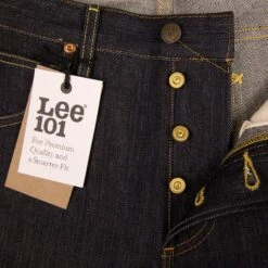 Lee 101S Jeans: Dry 15oz -Popular Clothing Store lee 101s jeans dry 15oz 5