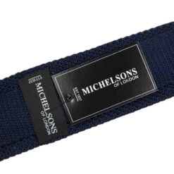 Michelsons Of London Silk Knitted Tie - Blue With Red Spots -Popular Clothing Store michelsons of london silk knitted tie blue with red spots 2