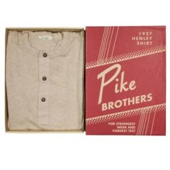 Pike Brothers 1927 Henley Shirt: Oatmeal -Popular Clothing Store pike brothers 1927 henley shirt oatmeal 5
