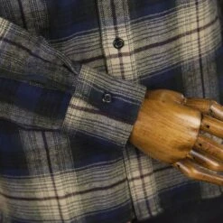 Pike Brothers 1937 Roamer Shirt Blue/Beige Check -Popular Clothing Store pike brothers 1937 roamer shirt blue beige check 6