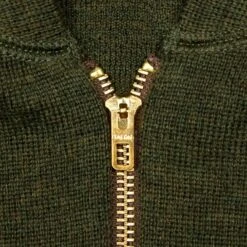 Pike Brothers 1943 C-2 Sweater: Olive -Popular Clothing Store pike brothers 1943 c 2 sweater olive 2