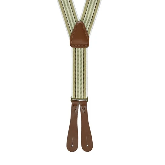 Traditional Vintage Style Braces: Olive 2 Traditional Vintage Style Braces: Olive - Image 2