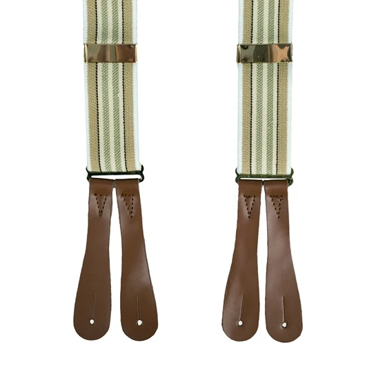 Traditional Vintage Style Braces: Olive 1 Traditional Vintage Style Braces: Olive