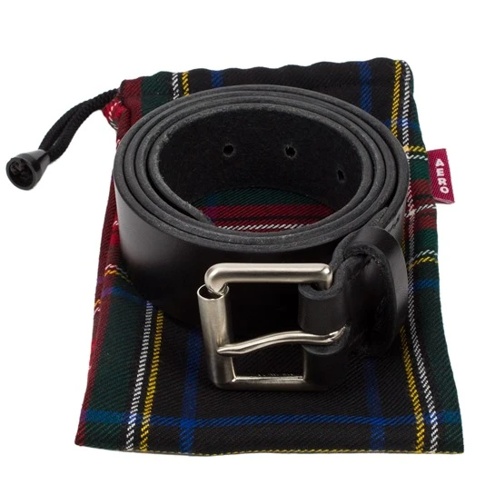 Vegetable Tanned Heavy Duty Belt: Black/Nickel 2 Vegetable Tanned Heavy Duty Belt: Black/Nickel - Image 2