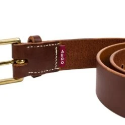 Vegetable Tanned Heavy Duty Belt: Tan/Brass -Popular Clothing Store vegetable tanned heavy duty belt tan brass 2