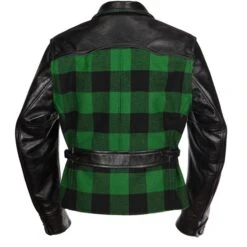 Popular Clothing Store -Popular Clothing Store wool and leather half belt buffalo check 1